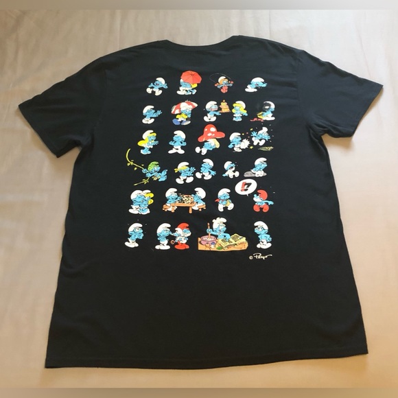 Les Schtroumpfs Bosmurfts009 T-Shirt, Bianco, 12 Anni Bambini e Ragazzi